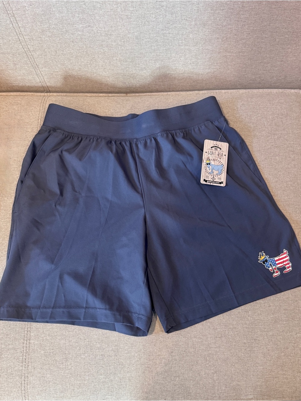 GOAT USA Men's Navy Athletic Shorts